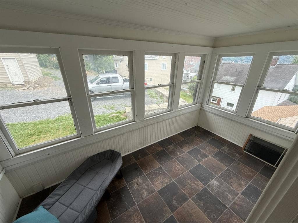 Loft room with two large parts
