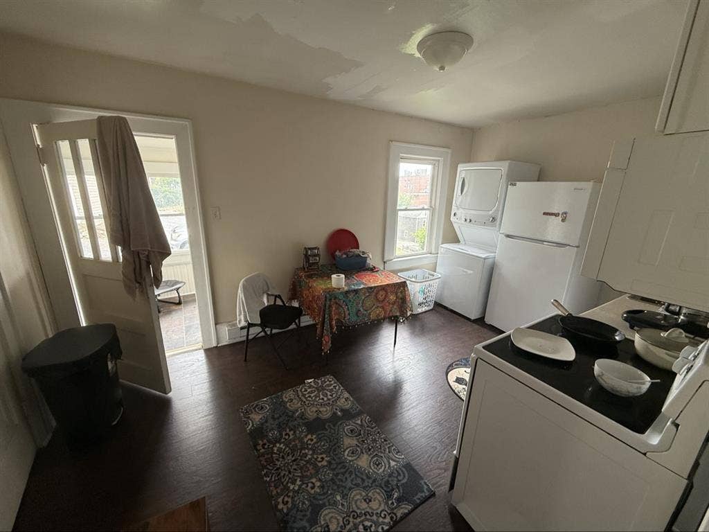 Loft room with two large parts