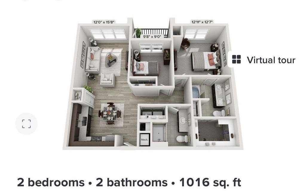 Beautiful 2 bed 2 bath in Georgetow