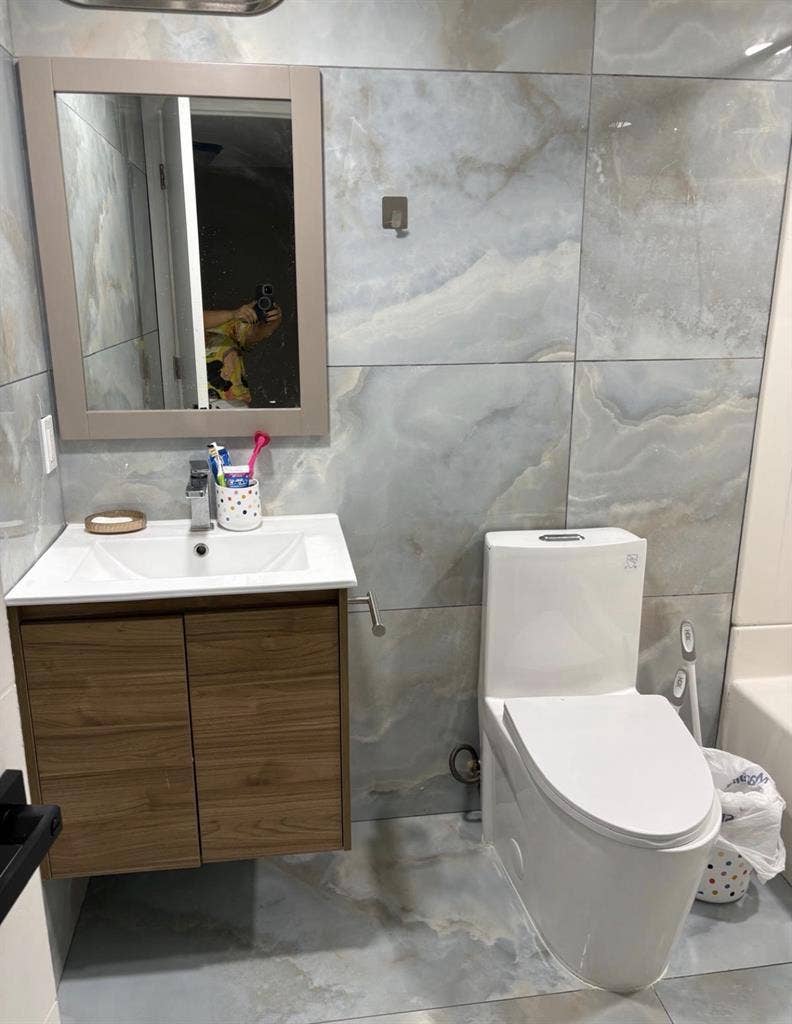 Shared bathroom room