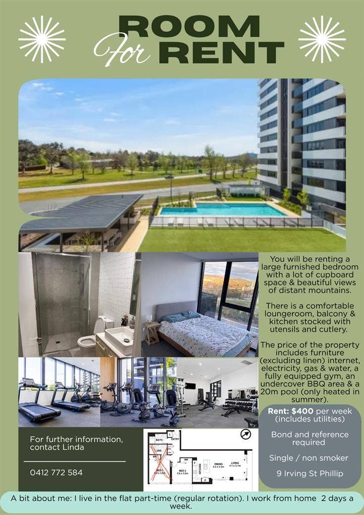 $400 per week. Including utilities