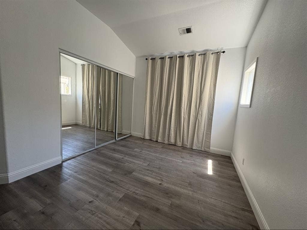 Spacious room with large closet
