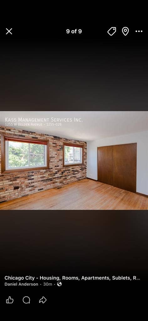 2 bed 2 ba in Lincoln Park!