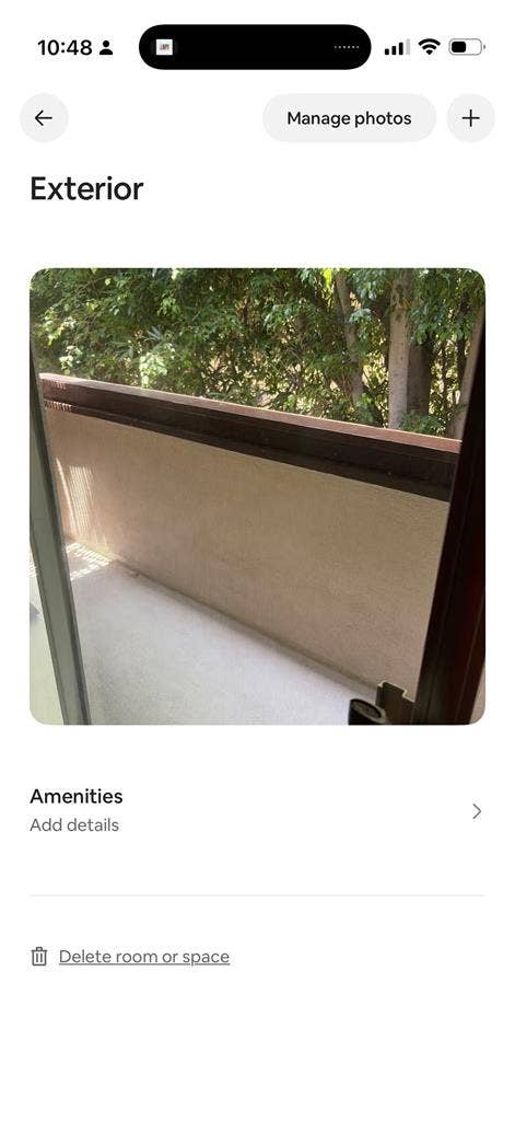 Furnished master bedroom