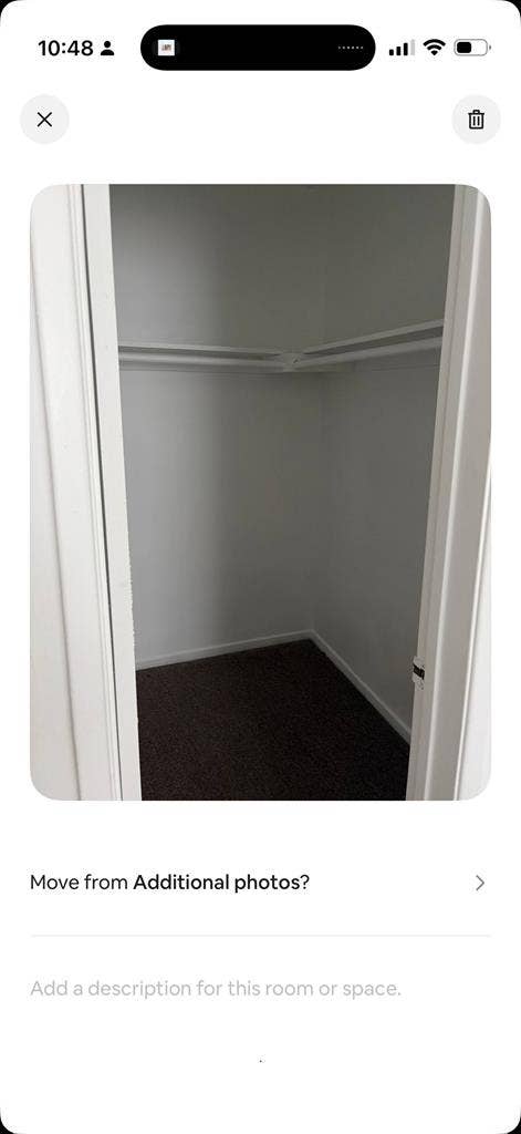 Furnished master bedroom