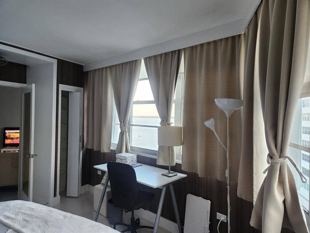 Deluxe room with bay view.