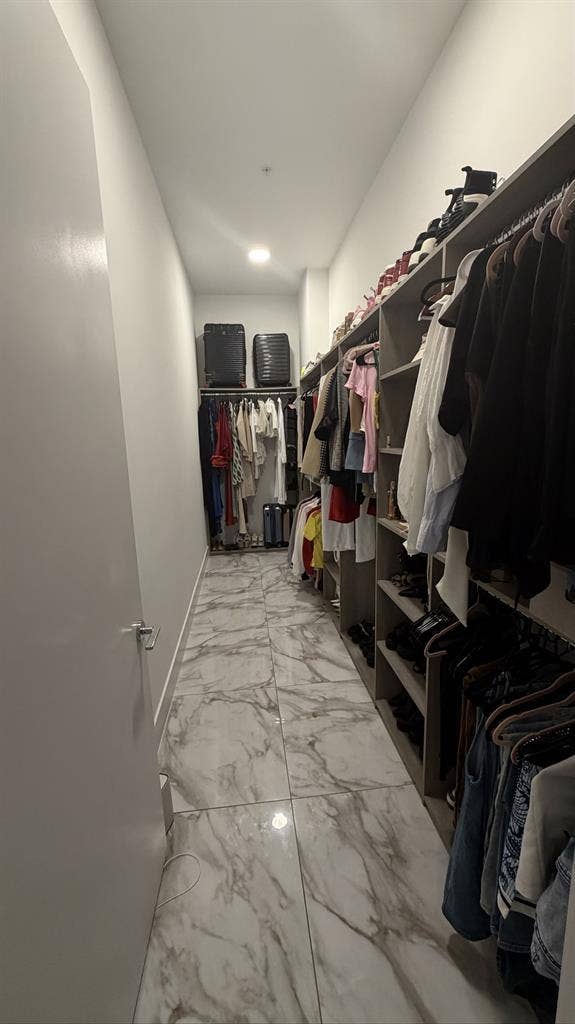 Luxury private room, walk in closet