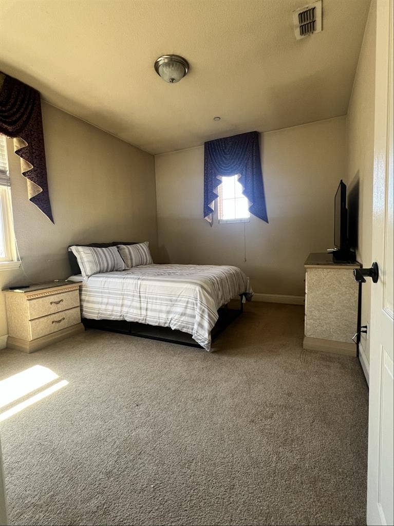 Master bed furnished