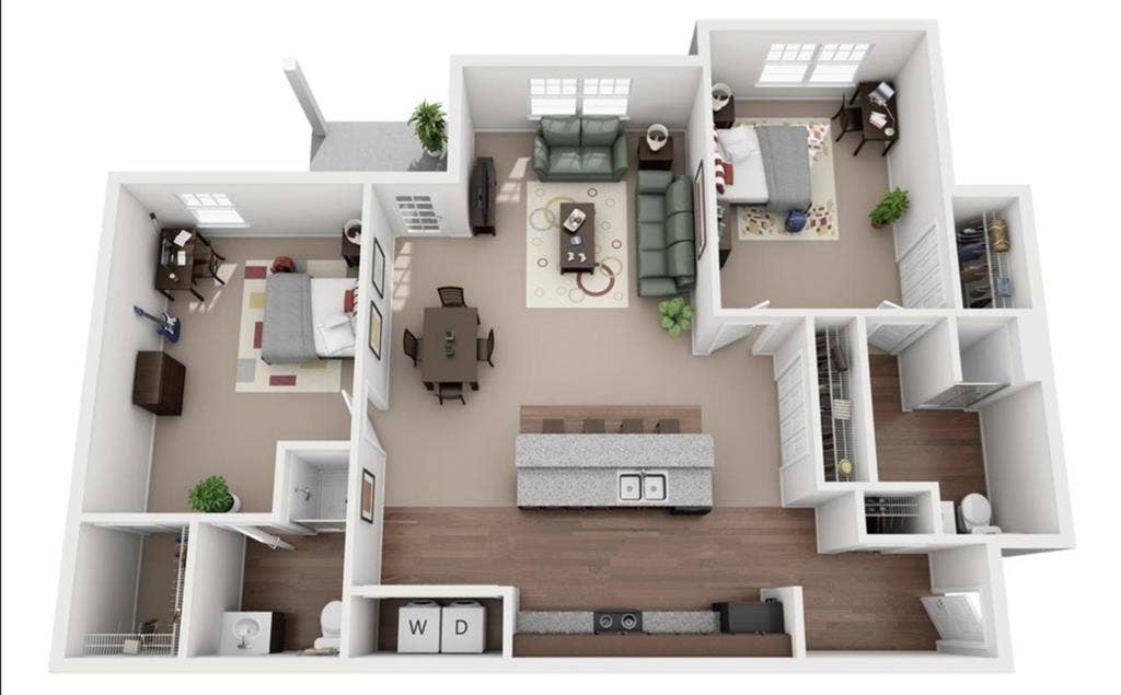 Private Bed/Bath in 2BR/2BA