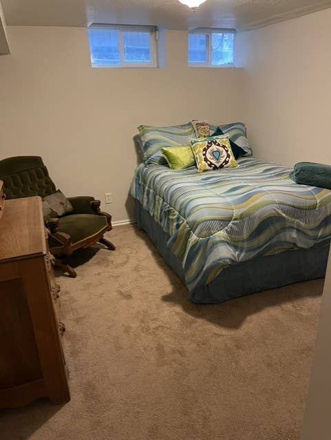 Nice basement bedroom & bathroom