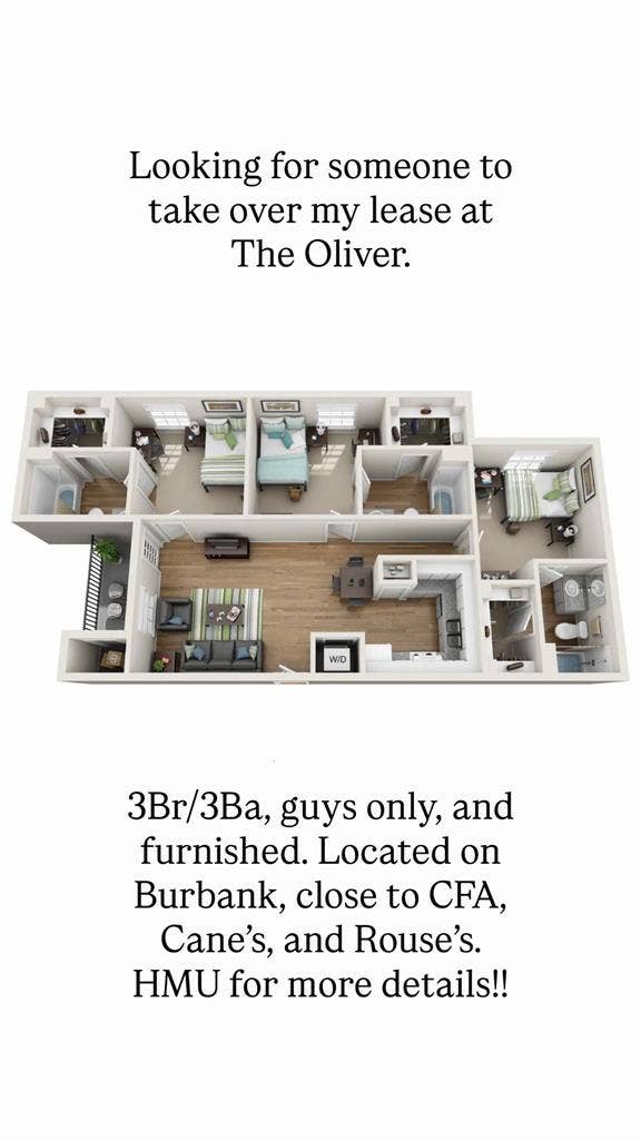 Subleasing Apartment at The Oliver