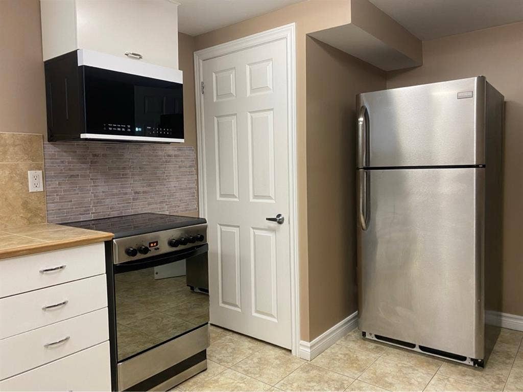 Furnished basement bedroom