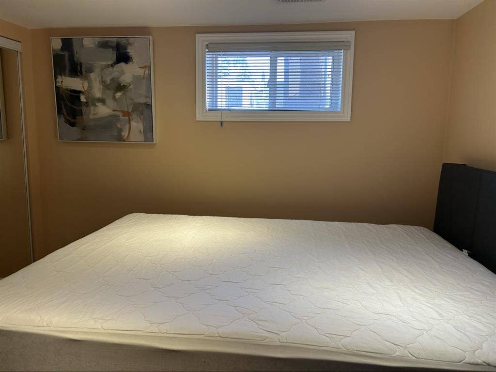 Furnished basement bedroom