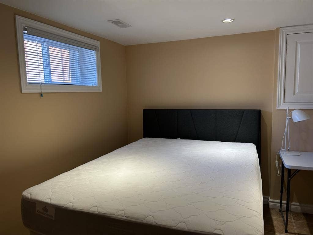Furnished basement bedroom
