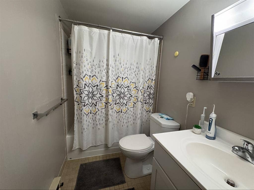 Room with private bathroom and ba