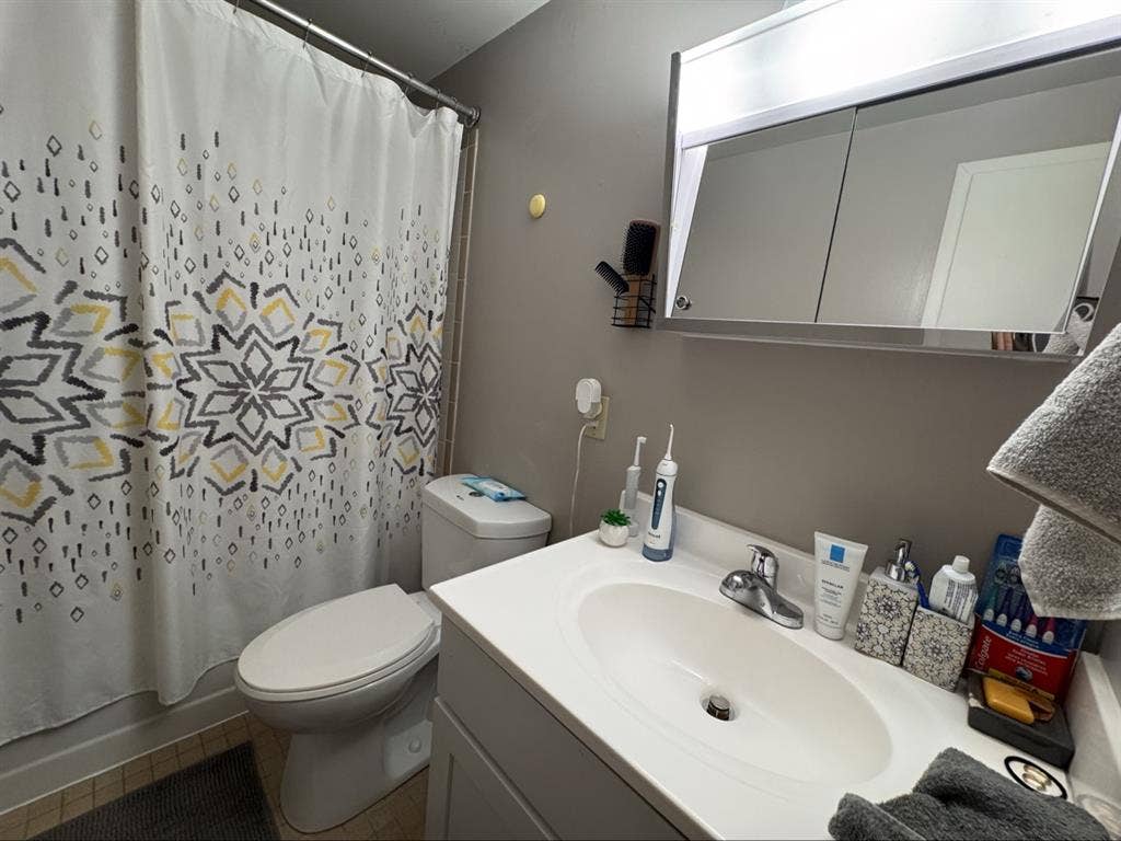 Room with private bathroom and ba