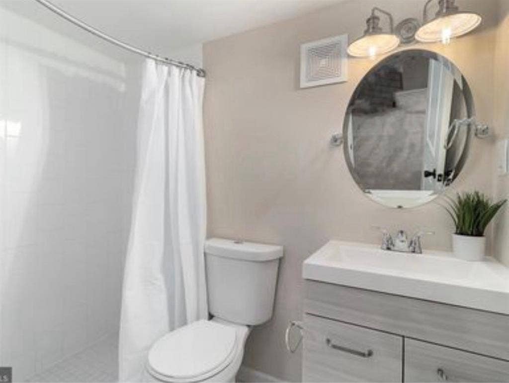 Room with private bathroom