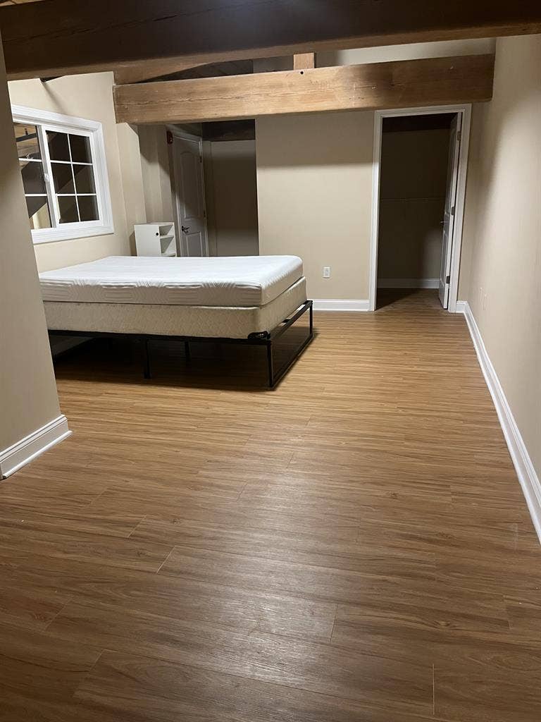 Large Loft Bedroom and Bathroom