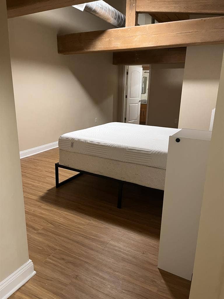 Large Loft Bedroom and Bathroom