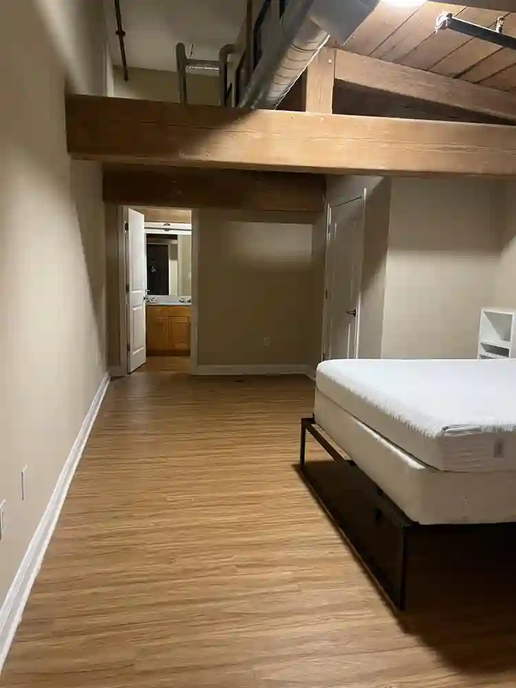 Large Loft Bedroom and Bathroom