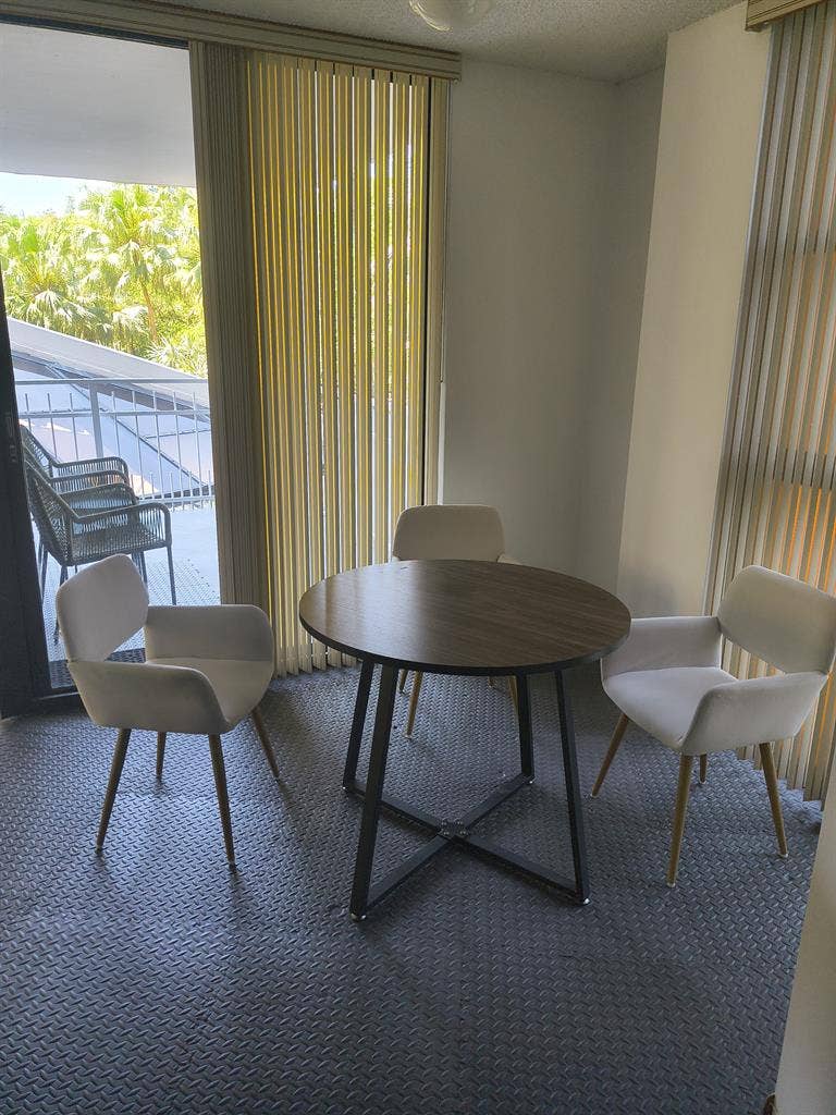 Big furnished room with bathroom.