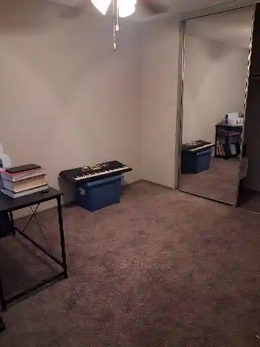 Private bath shared laundry