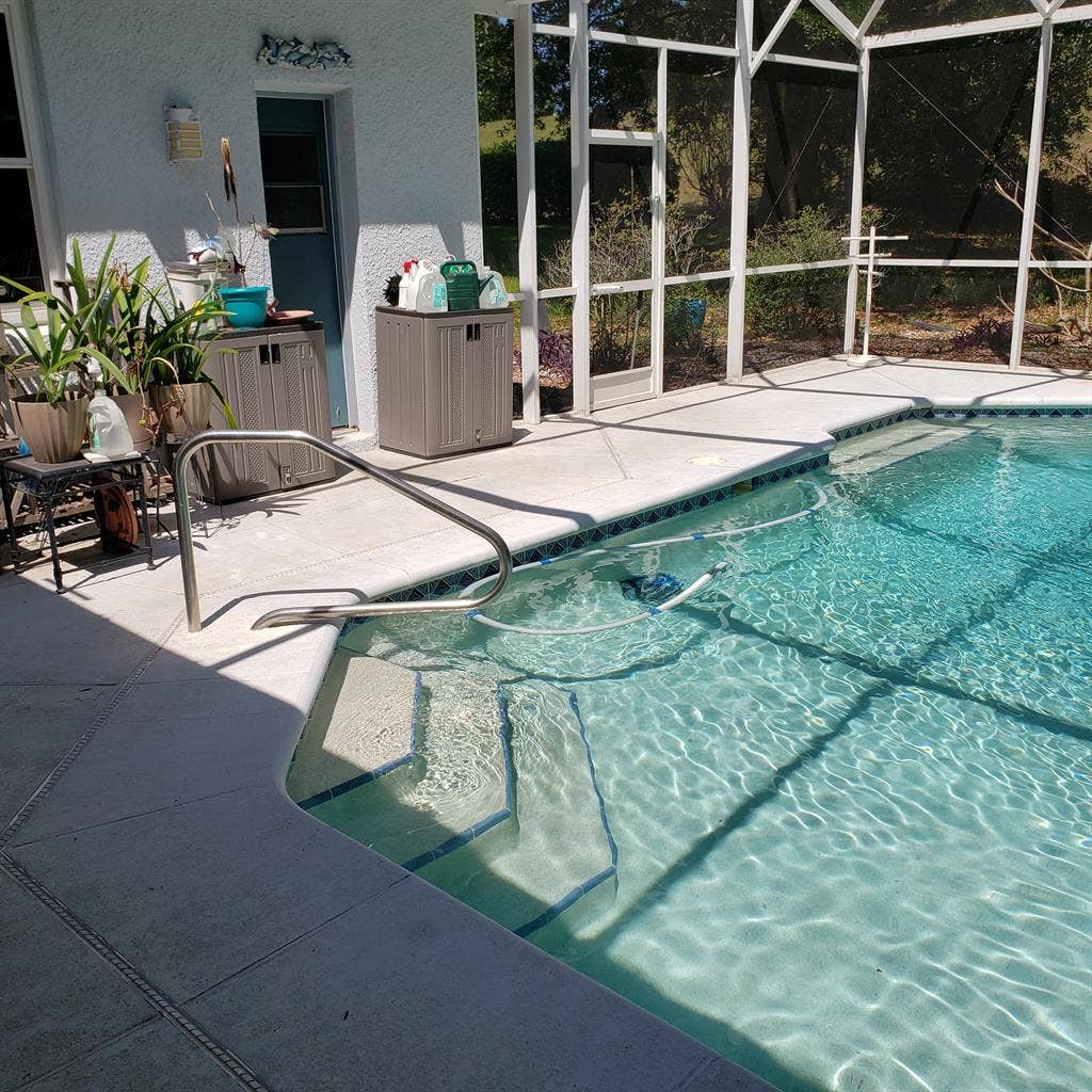 Large room with private bathroom.