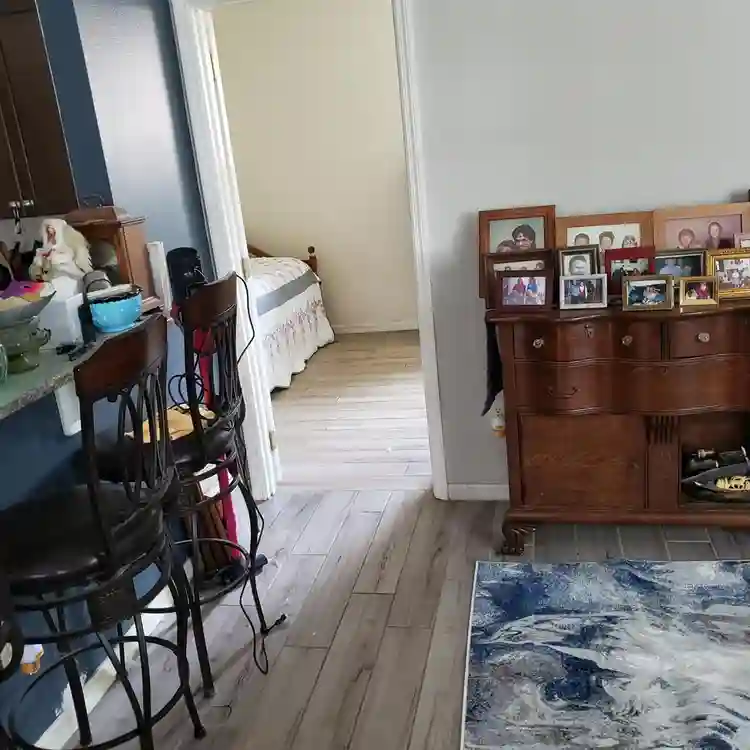Large room with private bathroom.