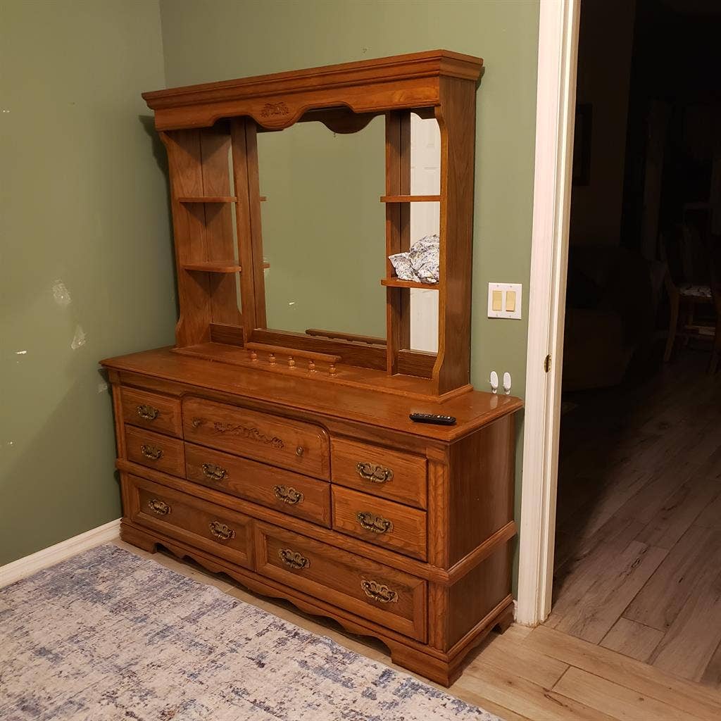 Large room with private bathroom.