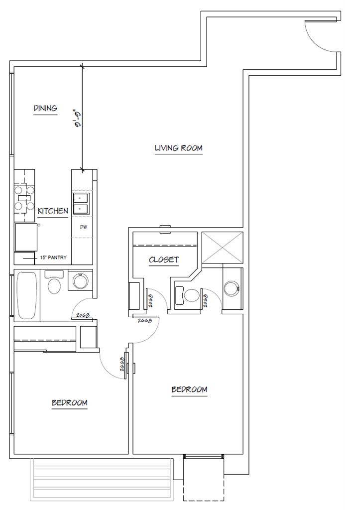 Master Bed in 2b/2ba North Park Apt