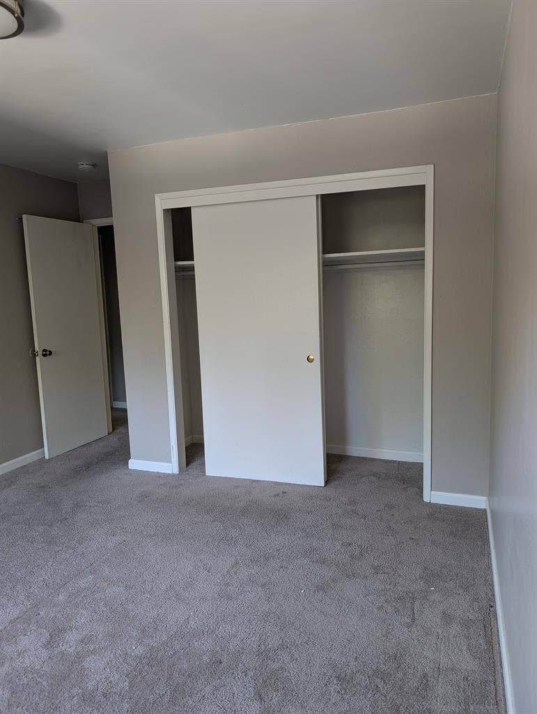 Master bedroom with shared bathroom