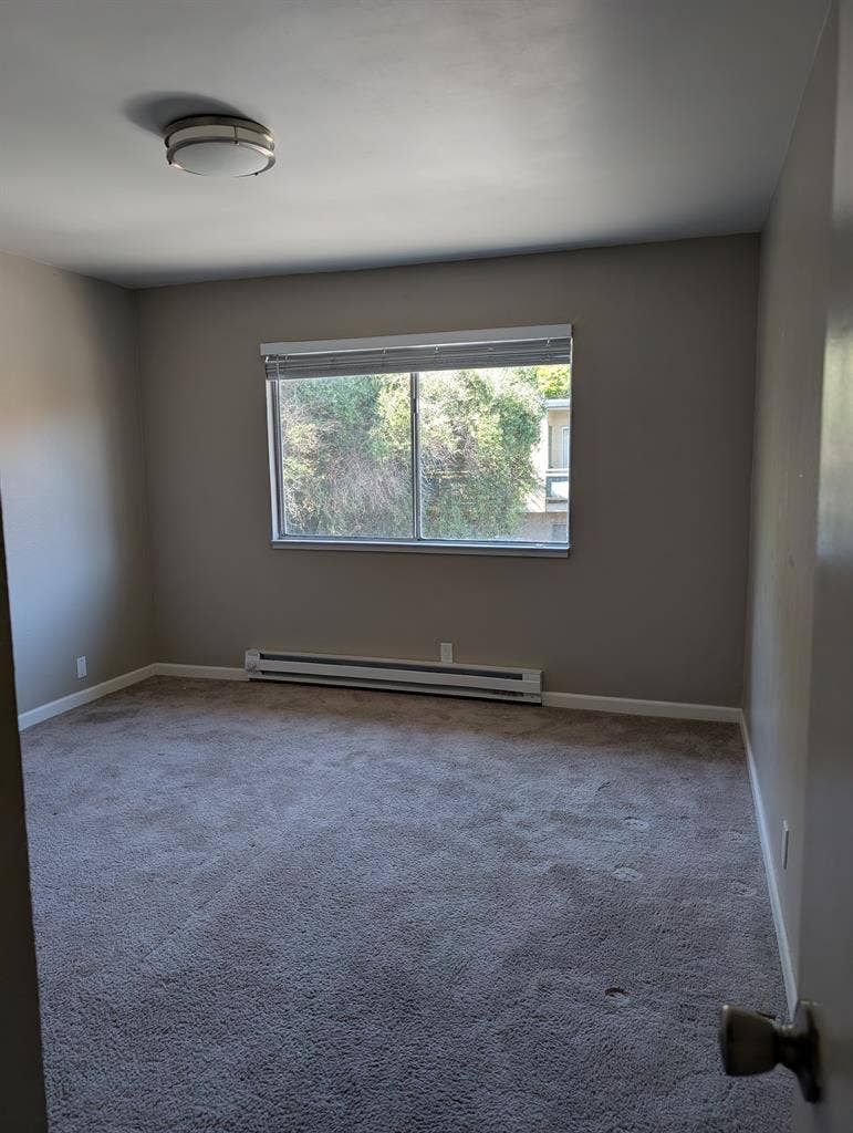 Master bedroom with shared bathroom