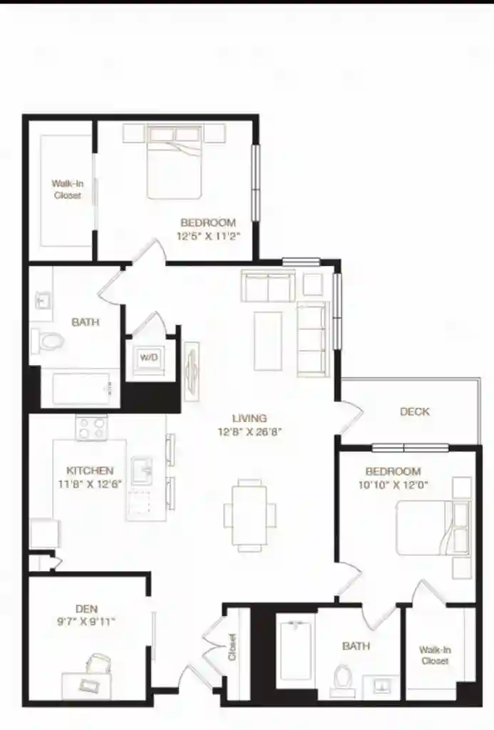 Primary Suite in Luxury 2BR/2BA Apt