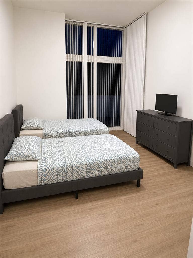 Shared room with private bathroom