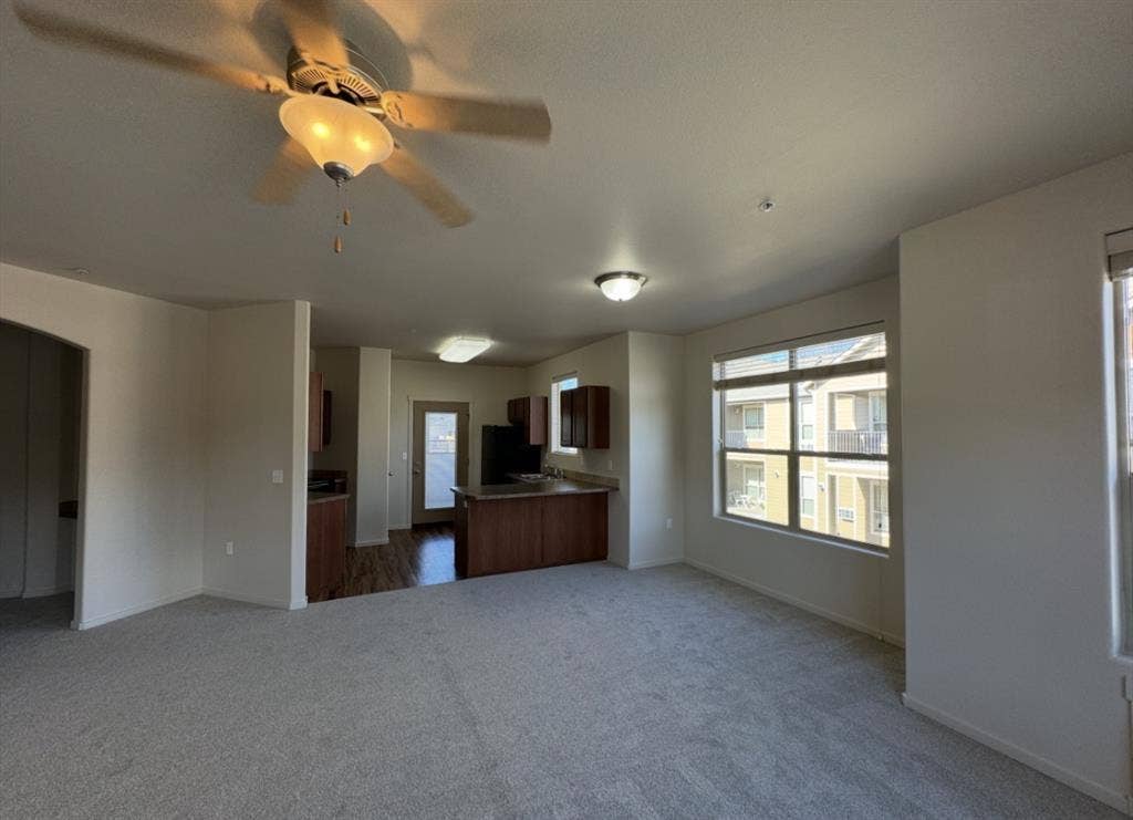 Room and private bath with garage