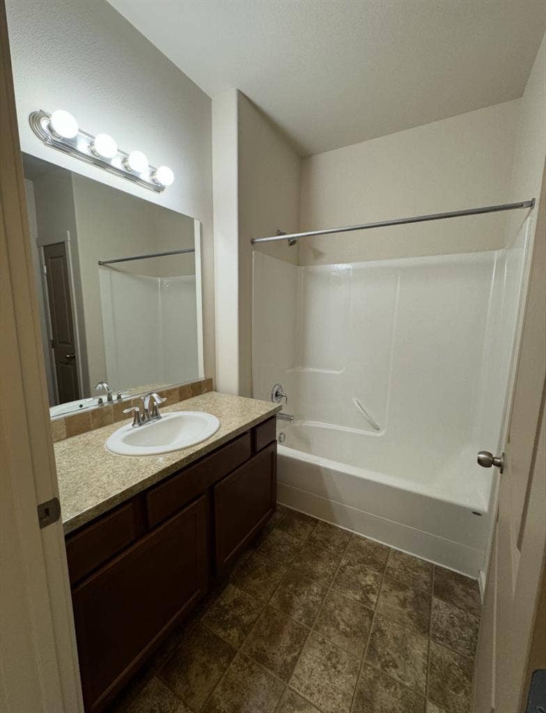 Room and private bath with garage