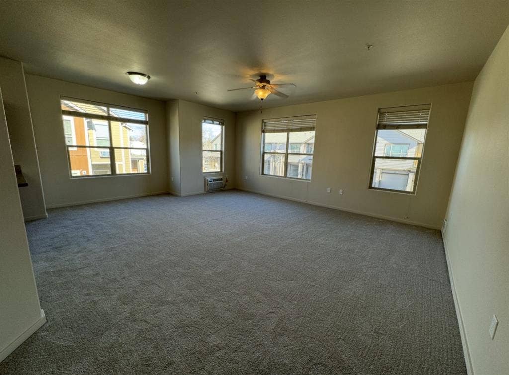 Room and private bath with garage