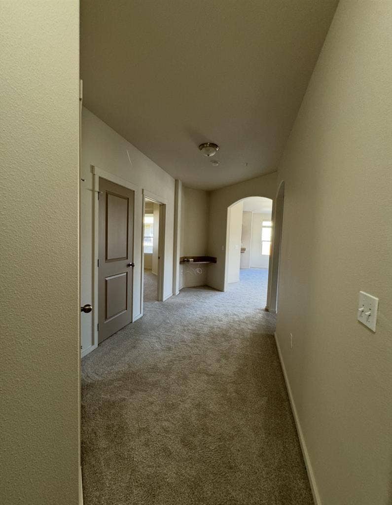 Room and private bath with garage