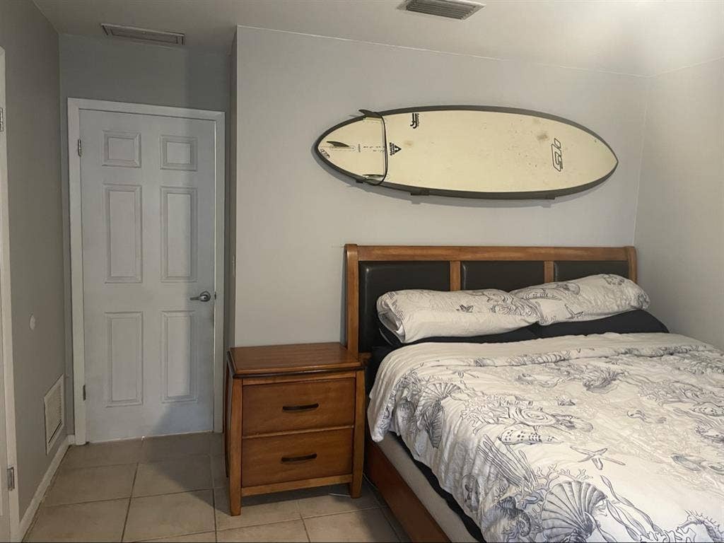 Furnished master bedroom
