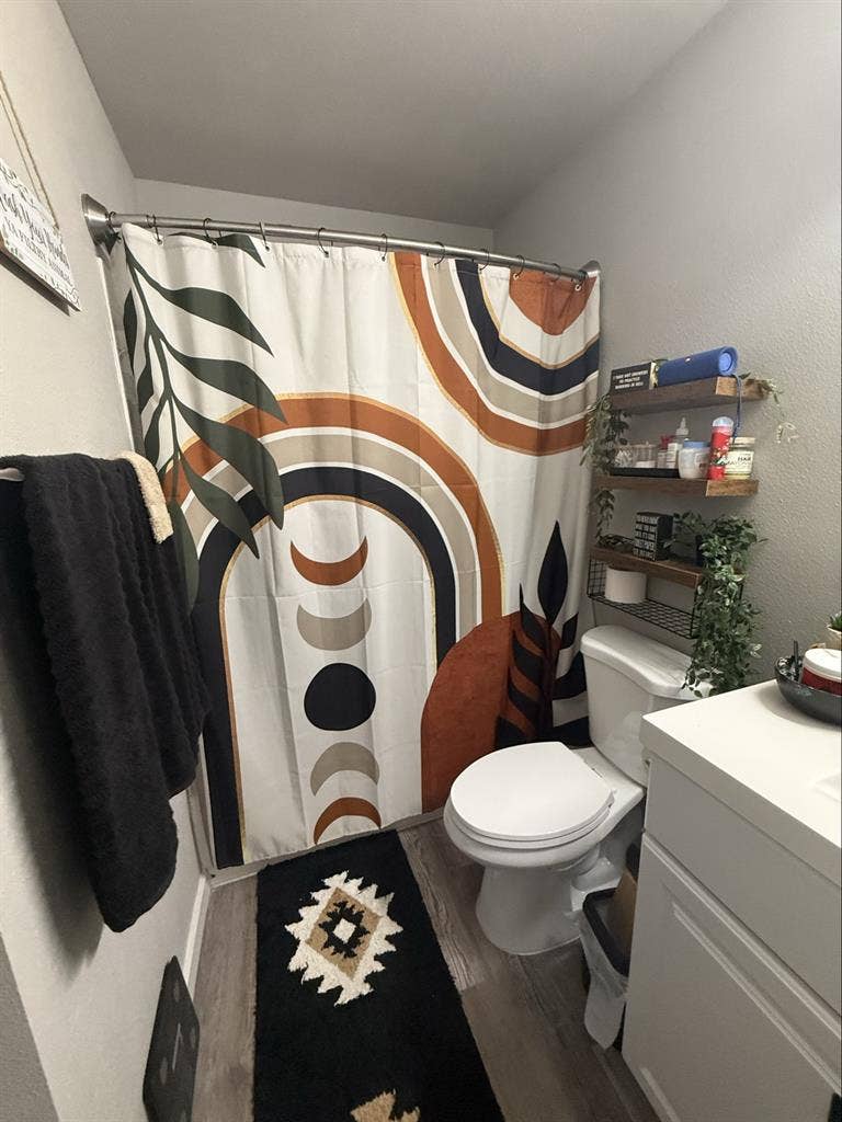 Private bedroom and bathroom