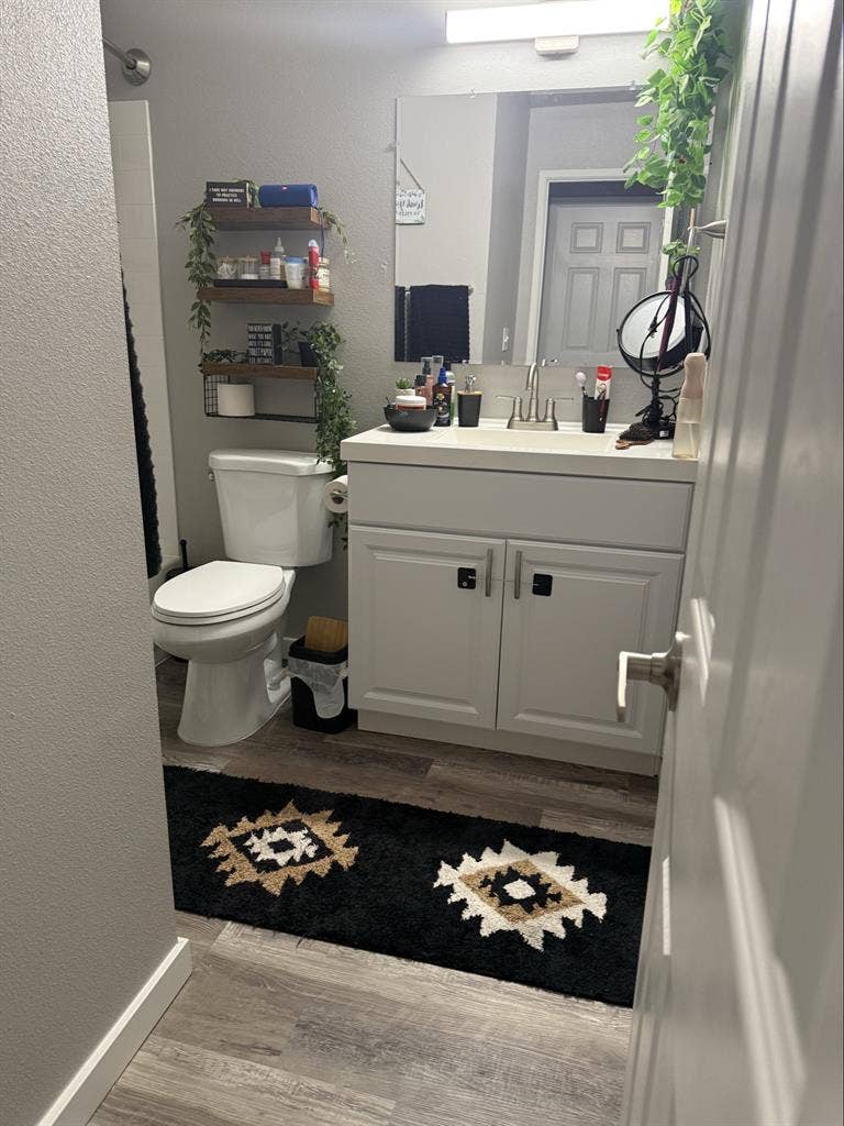 Private bedroom and bathroom