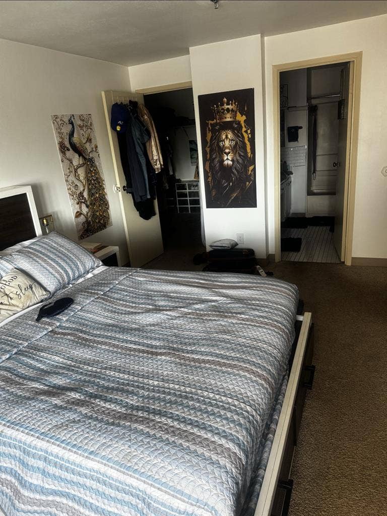 Master room with private bathroom
