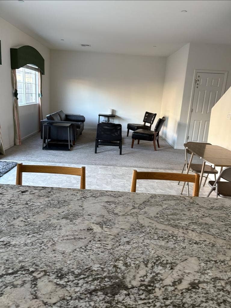Clean and good size bed room,