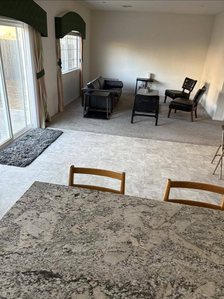 Clean and good size bed room,