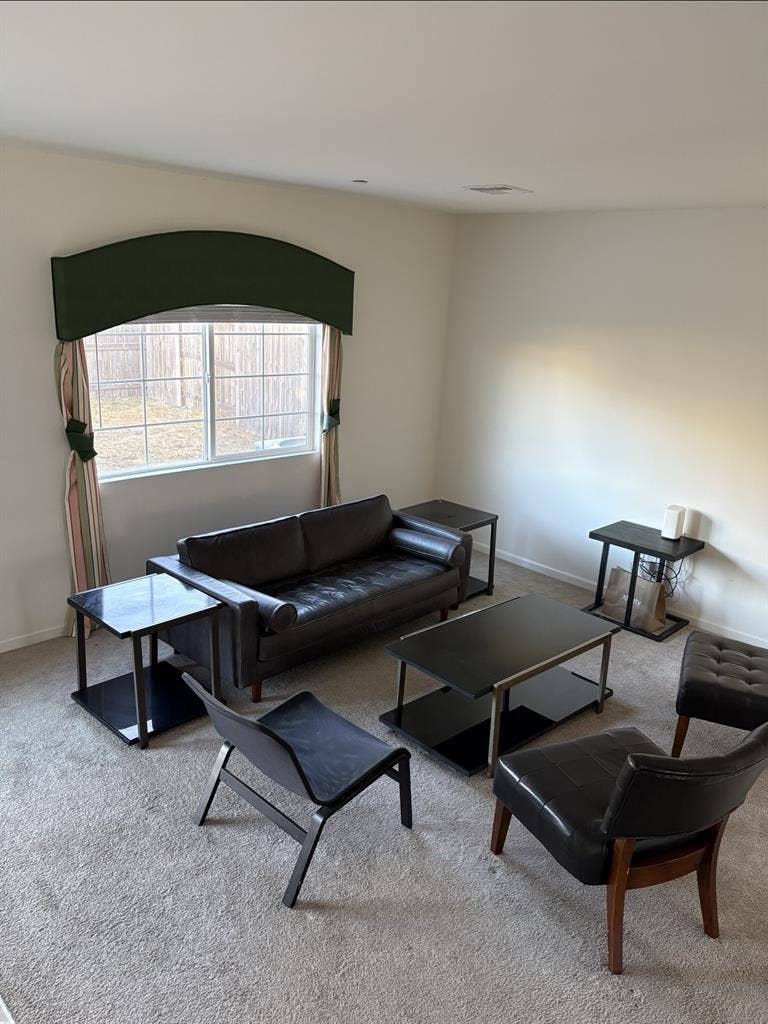 Clean and good size bed room,