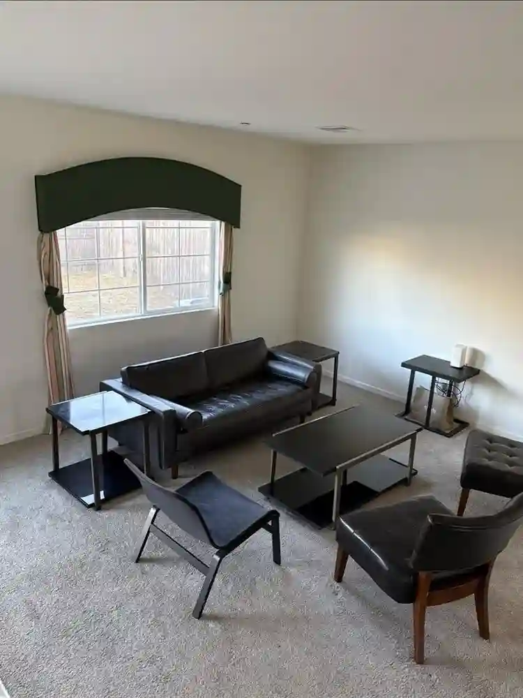Clean and good size bed room,