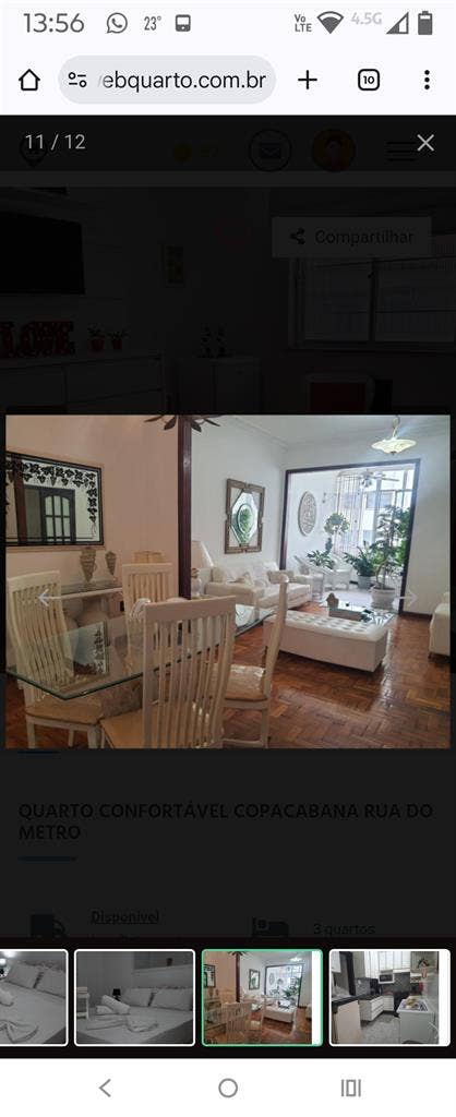 Quarto Suíte Confortável Praia Copa