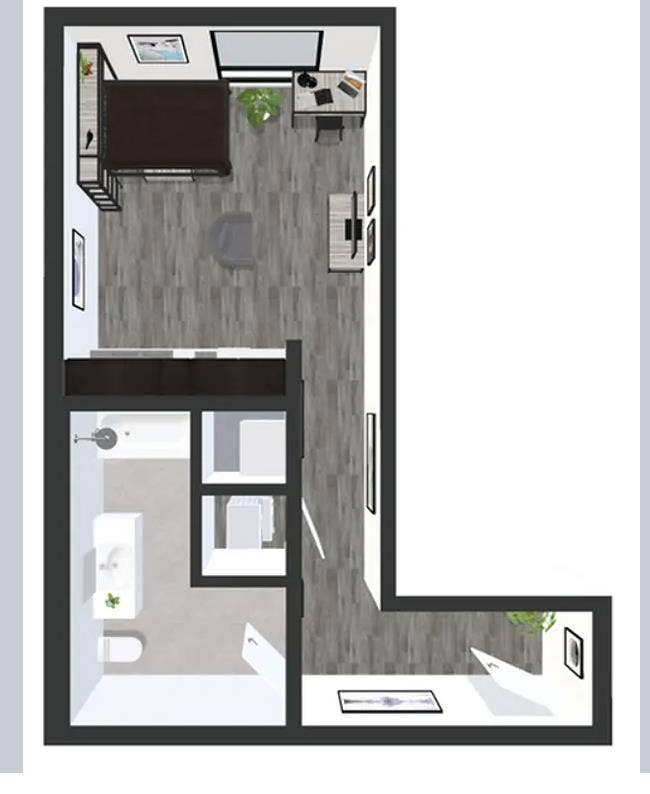 Studio Apartment at 505 on Walnut