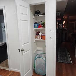 Master bedroom w/ private bathroom