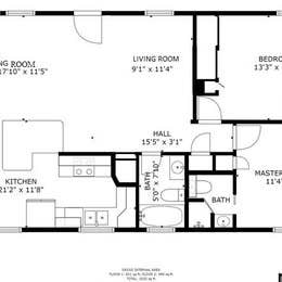 Master bedroom w/ private bathroom